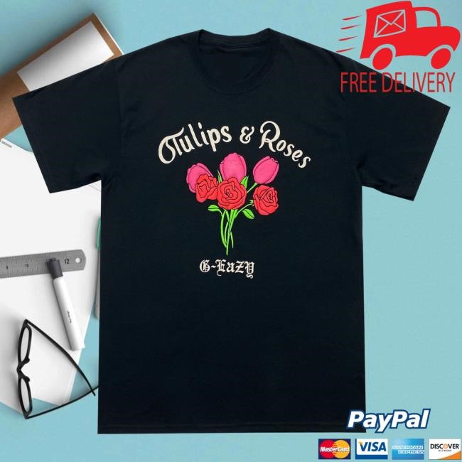 Official G-Eazy Tulips & Roses Black Shirts GEazy