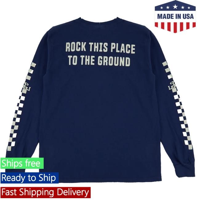 Official Def Leppard Merch Rock This Place To The Ground Long Sleeve New Shirt