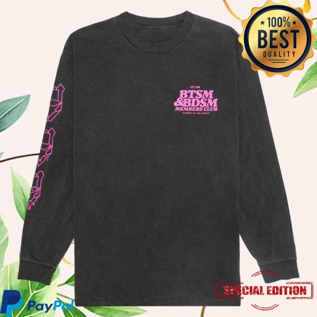 Official Black Tiger Sex Machine Black Tiger Sex Machine BTSM & B*SM - MEMBERS CLUB Long Sleeve T-Shirts