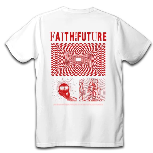 Faith In The Future Tracklist Zip White Hoodie