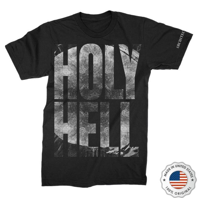 Official Kings Road Merch Store Architects Merch Store Shop Architects Holy Hell Logo Shirt 2024 (Black) KingsRoadMerch