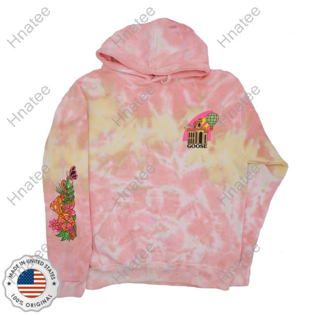 Official Goose The Band Merch Wonderland Tie Dye Hooded Sweatshirt Goosetheband