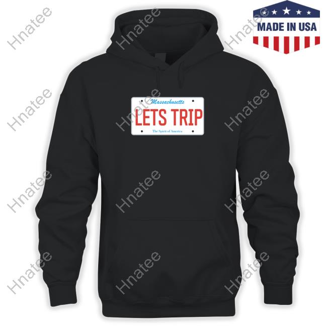 Official Sturniolo Clothing Massachusetts Let's Trip The Spirit Of America License Plate T-Shirt