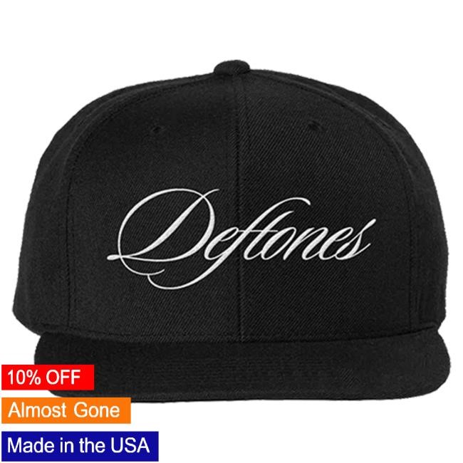 Official Deftones script logo snapback Hat