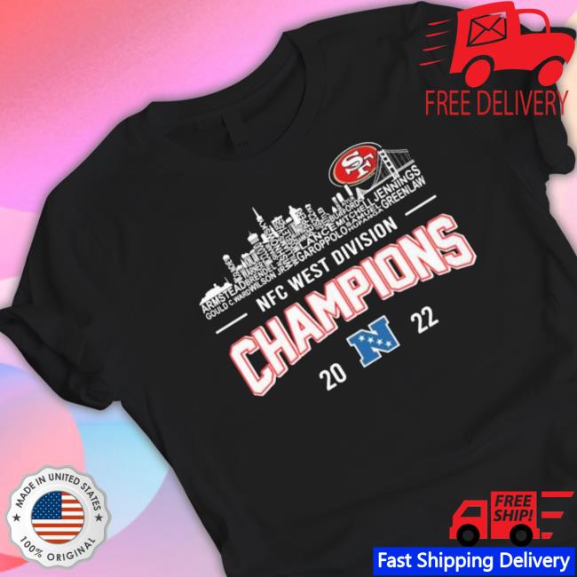 San Francisco 49Ers Team Players 2022 Nfc West Division Champions Tee