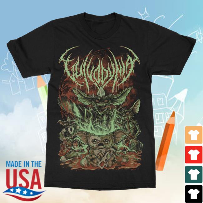Official Indie Merch Store Vulvodynia Mogwai Popover Shirt Black Indiemerchstore Shop