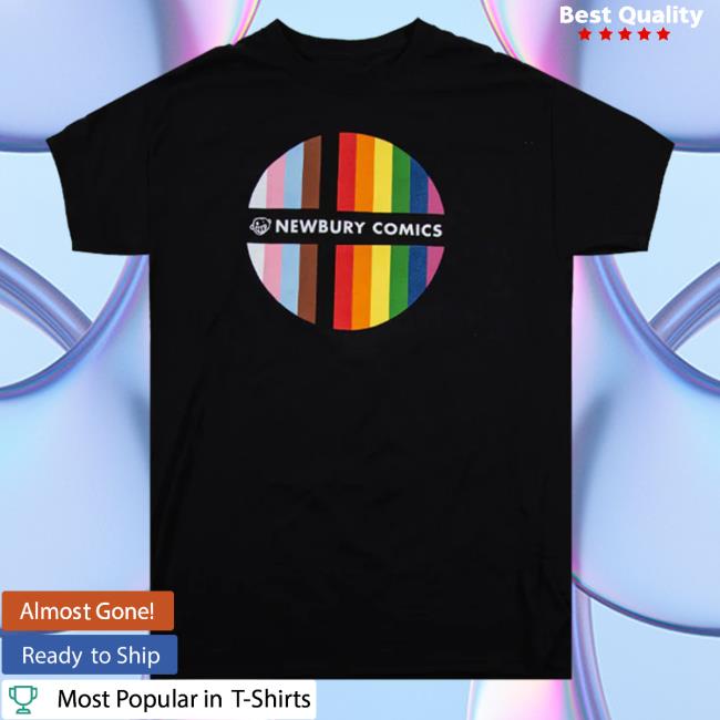Official Newbury Comics Merch Newbury Comics Pride Circle Logo Long Sleeve T Shirt