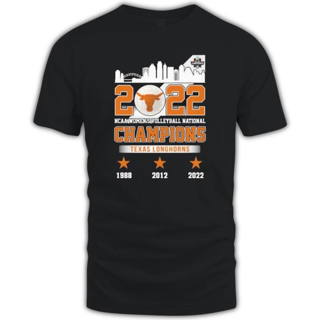 2022 Ncaa Women’S Volleyball National Champions Texas Longhorn Skyline Classic Shirt