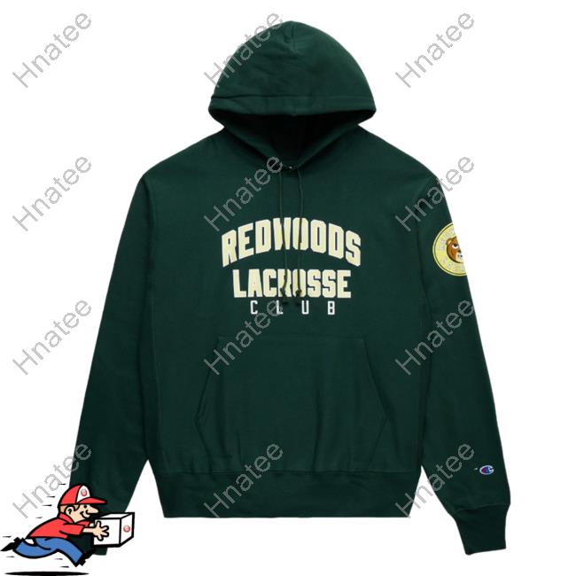 Official Premier Lacrosse League Shop Champion Redwoods Lacrosse Throwback Reverse Weave Hoodies Dark Green