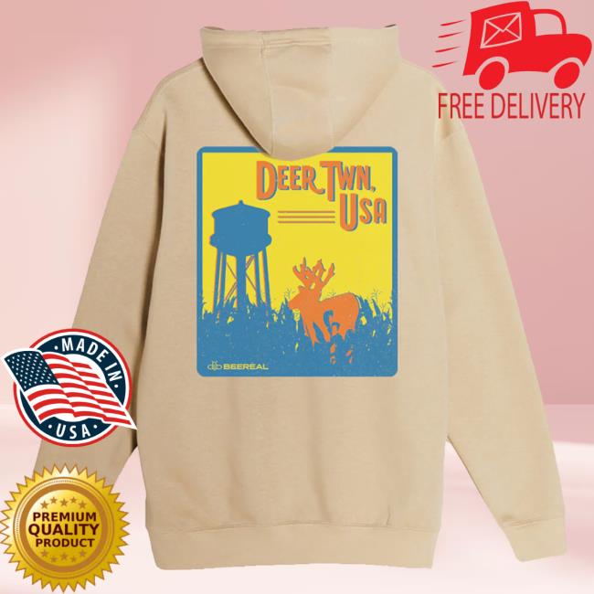 Official Beereal Merch Store DEER TWN Crewneck