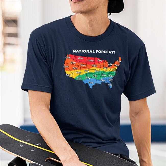 Gay Weather Nationnal Forecast Pride T Shirt Nursebrianrn