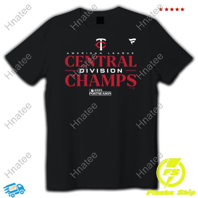 Men's Minnesota Twins Fanatics Branded Navy 2023 AL Central Division Champions Locker Room Long Sleeve Tee
