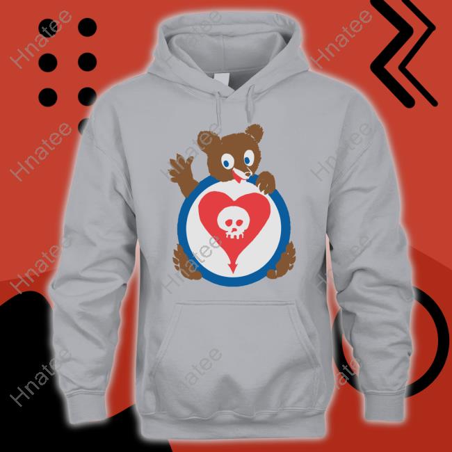 Alkaline Trio Merch Bear Heartskull Long Sleeve Shirt Alkalinetrio