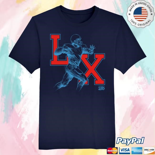 Classic LX Game Day Outline Men's T-Shirt America250 Fan Apparel