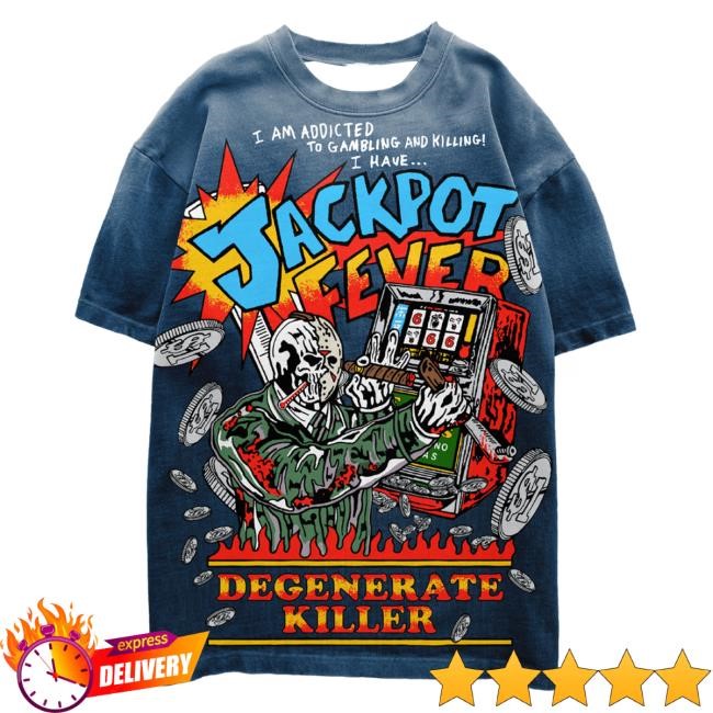 Official Warren Lotas Merch Shop Degenerate Killer Shirt - Sunfaded Blue
