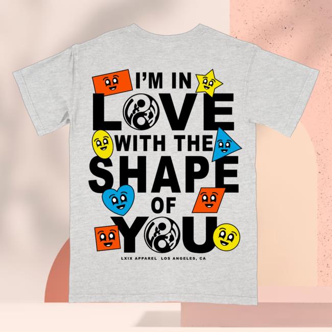 Official Brian Robert Jones Lxix Apparel Shape Of You Ash Shirt New