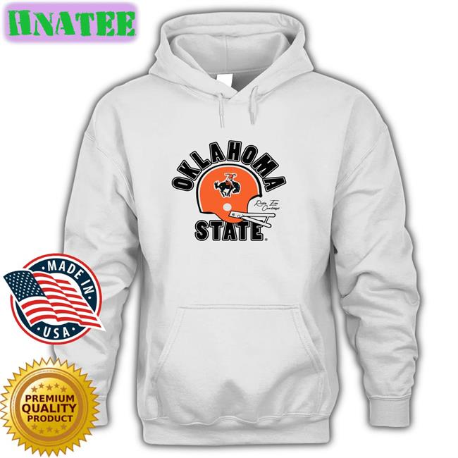 Oklahoma State Osu Throwback 1960S Helmet White Long Sleeve Tee Homefiel Dapparel Store