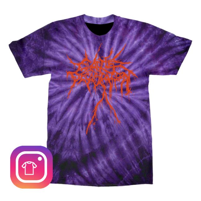 Official Indie Merch Store Shop Cattle Decapitation "Tie Dye Ouroboros" Tee IndieMerchStore Carcosabc