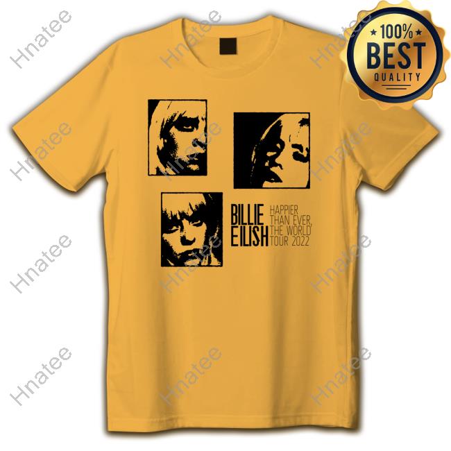 Official Billie Eilish Montage Lime Happier Than Ever The World Tour 2022 Sweatshirt