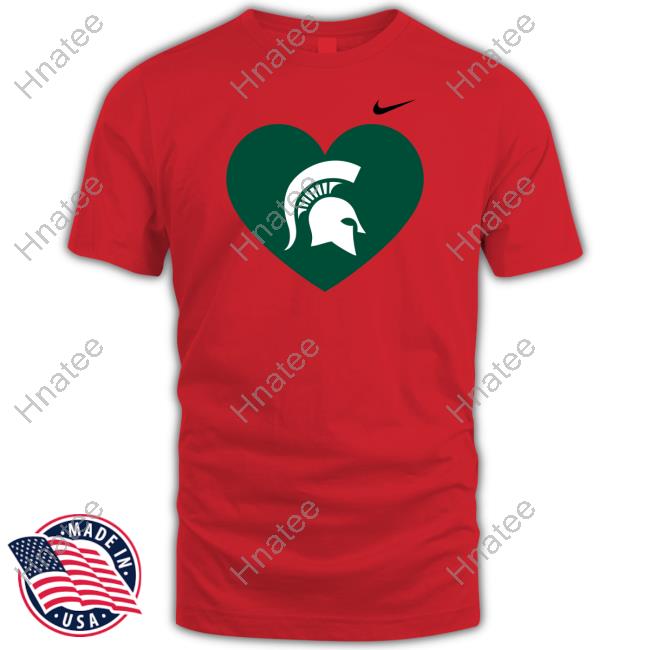 Michigan Women’s Basketball Michigan State Spartans Heart Sweatshirt East Lansing Big Ten Network David Harns