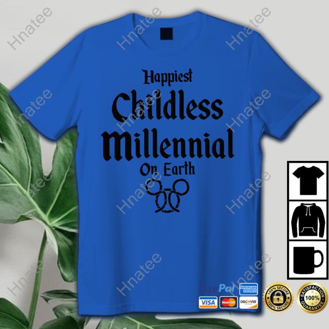 Happiest Childless Millennial On Earth Mickey Mouse Tee