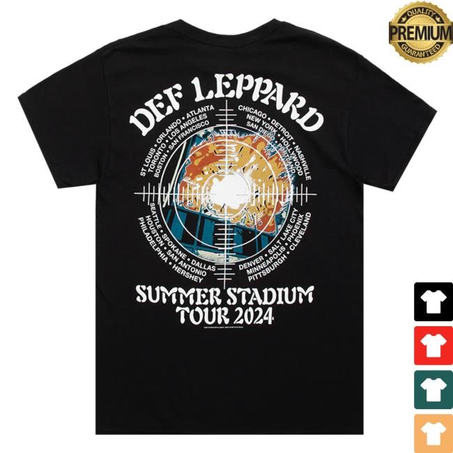 Vintage Summer Stadium Tour 2024 New Shirt - Def Leppard Official Store