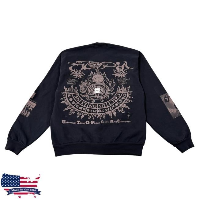 Official Travis Scott Merch Store Shop Travis Scott CJ X ONLINE CERAMICS UTOPIA Popover Sweatshirt TravisScott