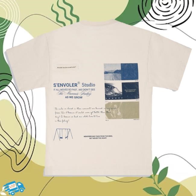 Official Senvoler Store Shop Senvoler Studio Sun Faded Boxy Top Shirt