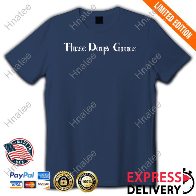 Three Days Grace Black T Shirts