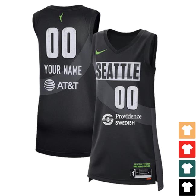 Official Seattle Storm Merch Store Seattle Storm Custom Rebel Jersey Attractive Shirt