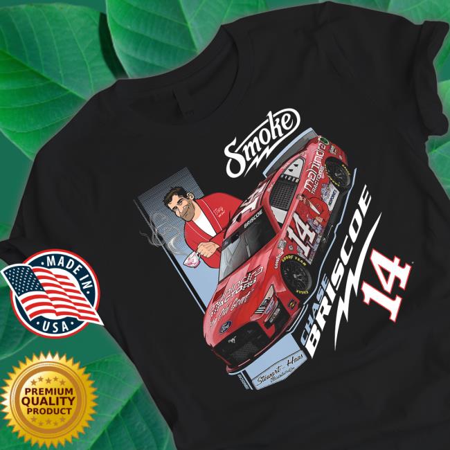 Stewart Haas Racing Merch Chase Briscoe 2023 Mahindra Tractors Stewart-Haas Racing Talladega Scheme T-Shirt