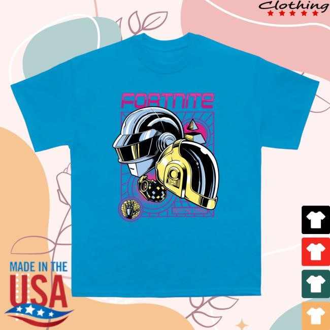 Official Daft Punk Merch Store Fortnite x Daft Punk New Shirt