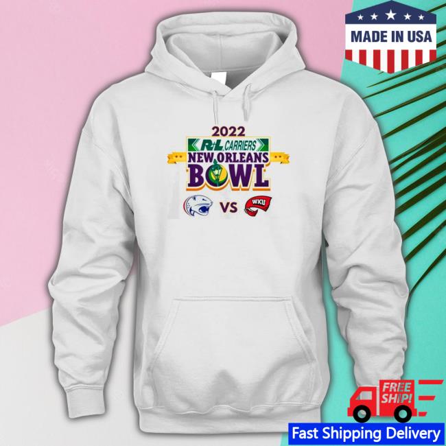 Official South Alabama Vs Western Kentucky 2022 R+l Carriers new Orleans Bowl Matchup Shirt Official South Alabama Vs Western Kentucky 2022 R+l Carriers new Orleans Bowl Matchup Sweatshirt