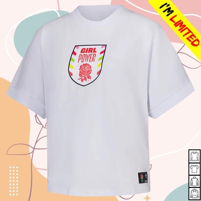 Official Spice Girls Merch Store Red Roses x Spice Girls Oversized White T Shirt
