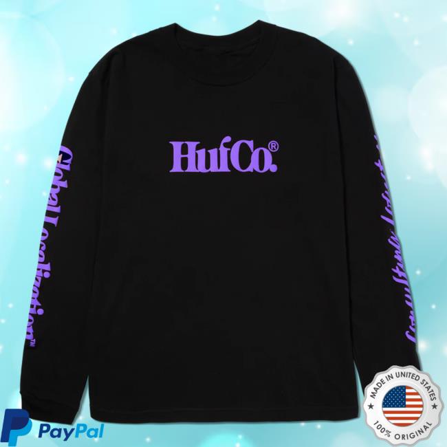 Huf Worldwide Store Shop Huf Co Crewneck Sweatshirt Black Hufworldwide