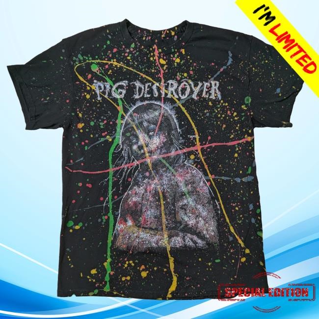 Official Night Shift Merch Store Shop Pig Destroyer - Painter of Dead Girls Paint Splatter Shirts Nightshift Merch