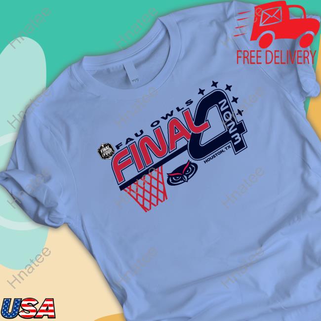 FAU Owls 2023 Final Four Oversized Long Sleeve T Shirt FAU Owls 2023 Final Four Oversized Tee