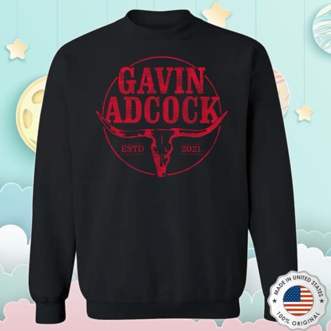 Official Gavin Adcock Black Logo Crewneck Sweatshirt