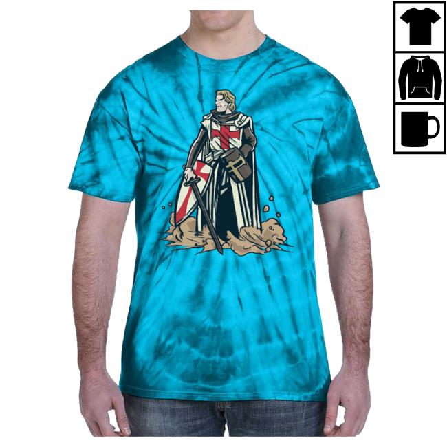 Official Tee Shirt Palace Serious Knight Tie Dye Unisex Shirts Turquoise Teeshirtpalace