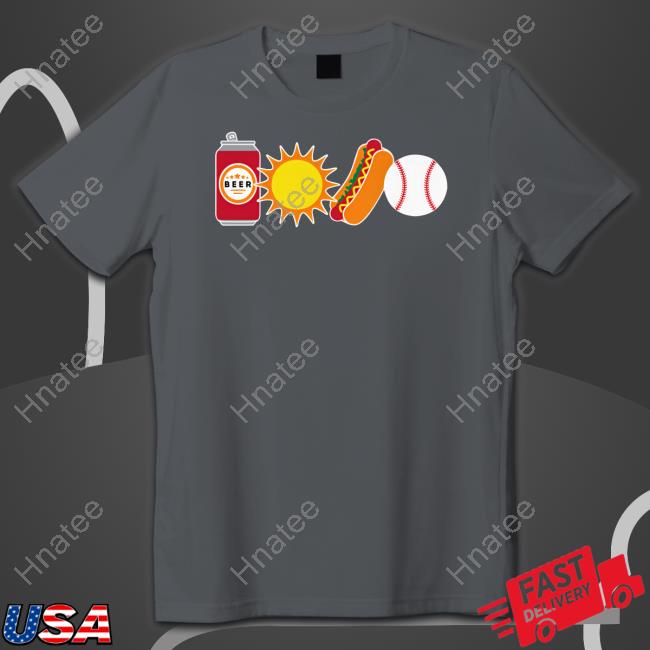 The Chicago Version Beer Sun Hotdog Ball Hoodie