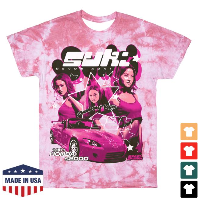 Official Studiohouse Designs Merch Store 2F2f Suki Tiedye Shirt New Pink Slips (Pink) Studiohouse Designs Apparel Clothing Shop StudiohouseDesigns