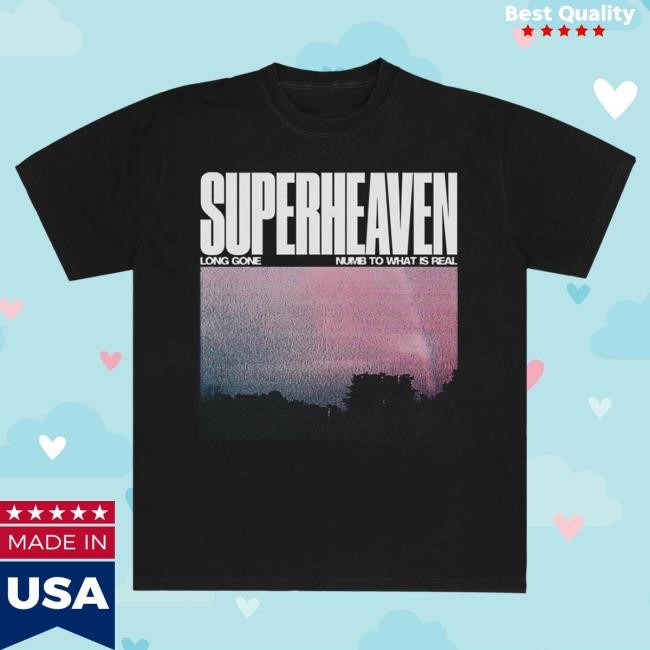 Superheaven Long Gone / Numb To What Is Real LS T Shirt (Black) Superheaven Merch Store Official