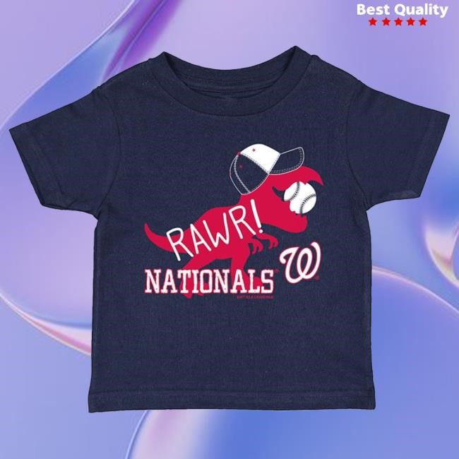 Washington Nationals Toddler Navy Blue Dino Short Sleeve Top Shirt | Rally House Official Merch Store – Buy Official MLB T Shirt Washington Nationals Toddler Navy Blue Dino Short Sleeve T Shirt | Rally House Official Merch Store – Buy Official MLB T Shirt