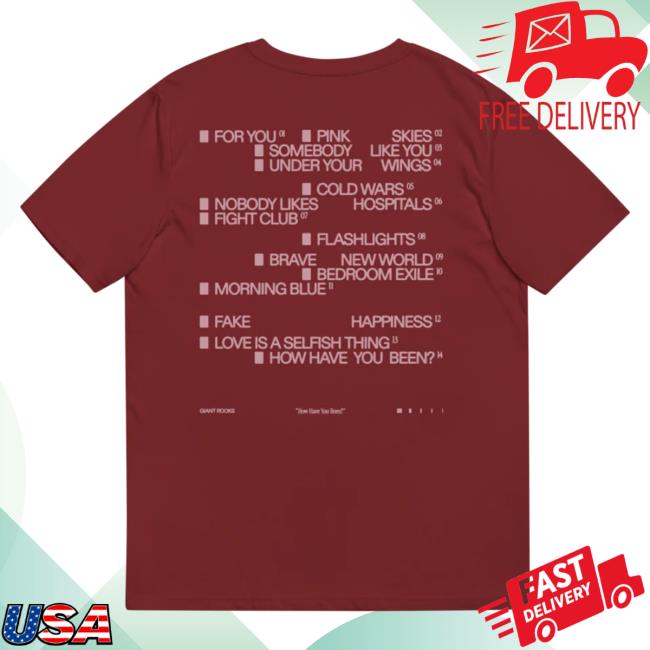 Official Giant Rooks Merch Giant Rooks, Tracklist Popover Shirt