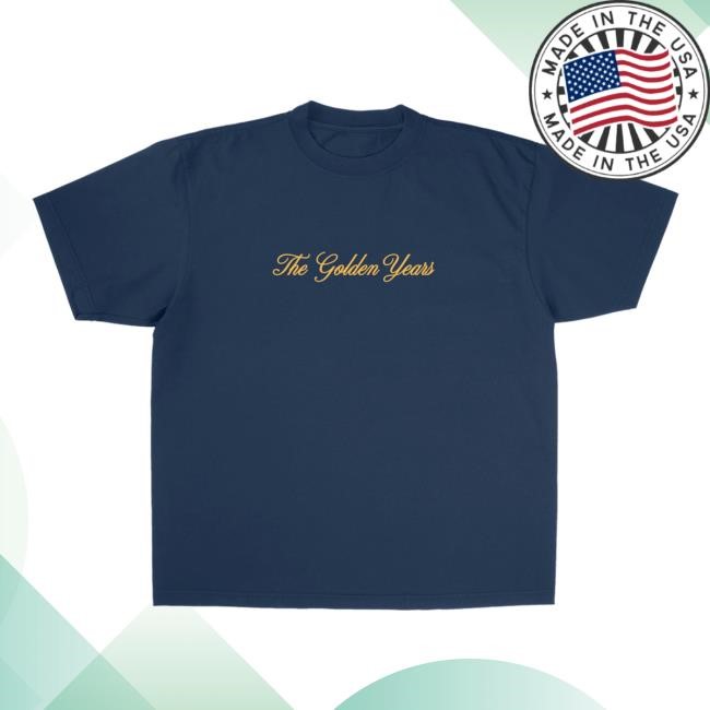 Joshua Bassett Official Merch Store The Golden Years Lyric Essential T Shirt - Navy Joshua Bassett Clothing Shop Joshuabassett