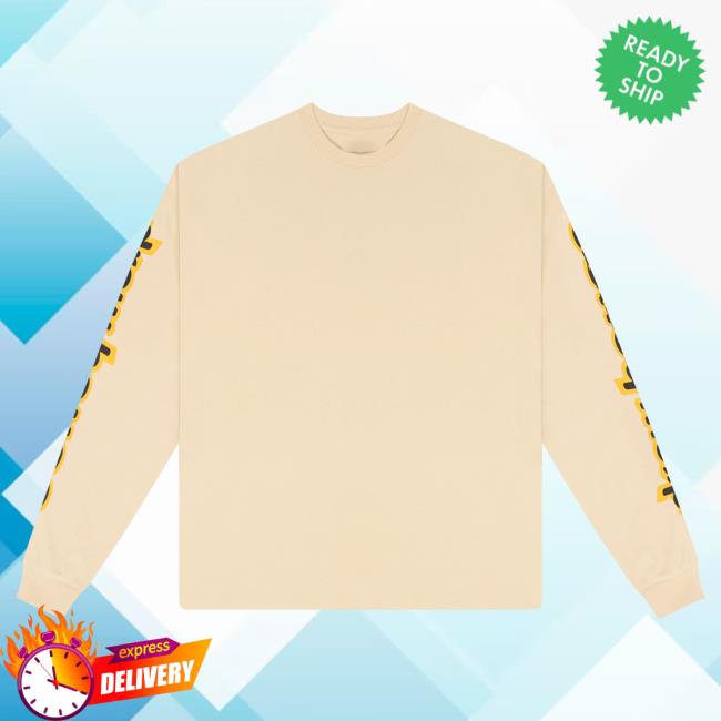 Official Drew House Merch Store Shop Drew House Ls Hug LS Tee Biscotti Drew House Apparel Clothing