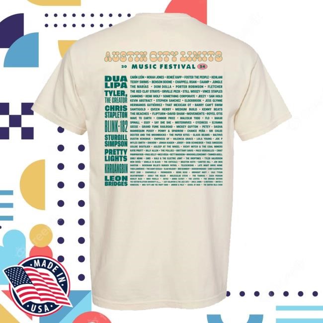 Armadillo Angler Lineup Short Sleeve Shirt – ACL Music Festival Merch