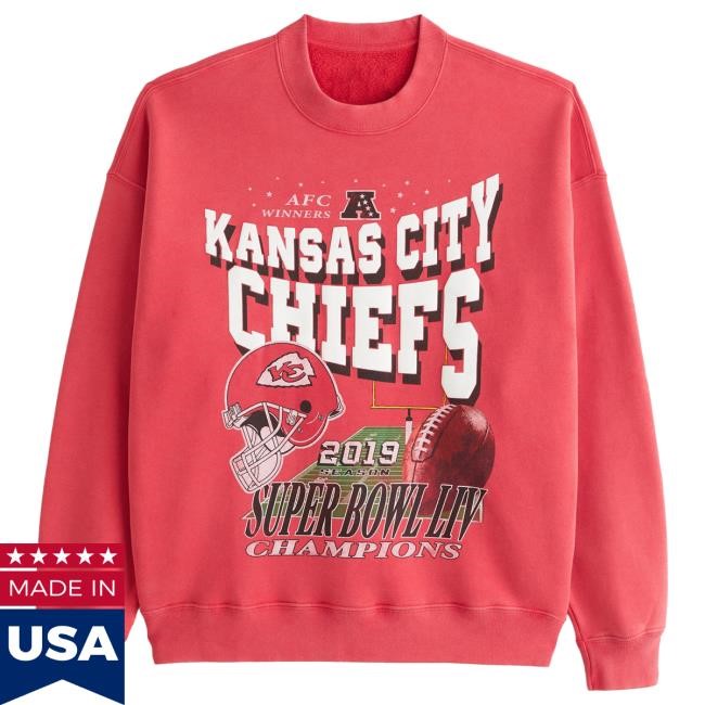 NFL Football Kansas City Chiefs Graphic Crew Stadium Wear
