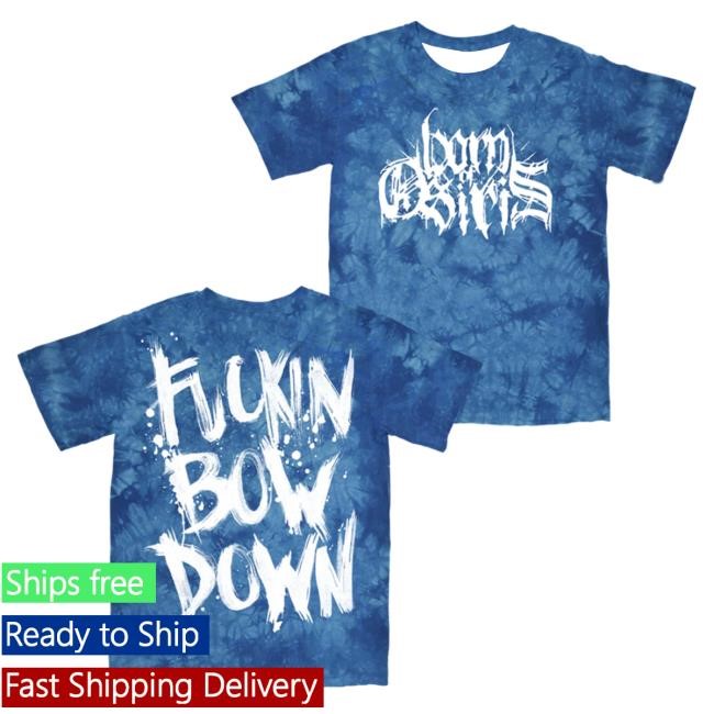 Official Sumerian Records Merch Store Born Of Osiris - "Bow Down" Royal Crystal Wash Attractive Shirt