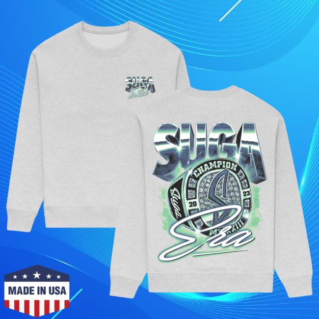 Official The Suga Merch Store Suga Era Ring Heather Grey Popover Shirt The Suga Store Sugashop